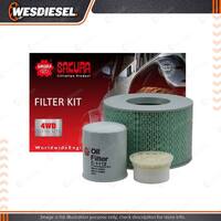 Oil Air Fuel Filter Service Kit for Mazda B2600 Bravo 2.6L G6 SPFI Petrol 4Cyl