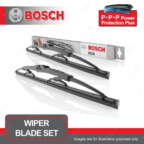 Bosch Front Pair ECO Wiper Blades for Kia Pro Cee'd JD T-GDI G4FJ 04/2013-On