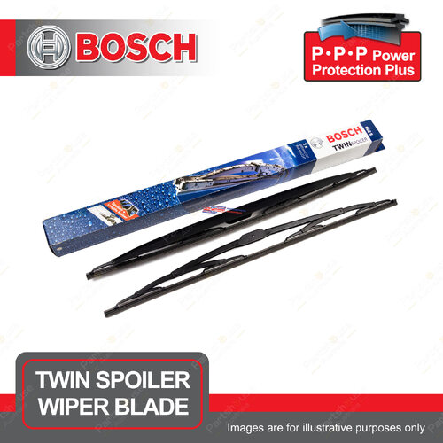 Bosch Front Pair Spoiler Wiper Blades for Lexus LX J2 570 4WD 5.7L 09/2007-On