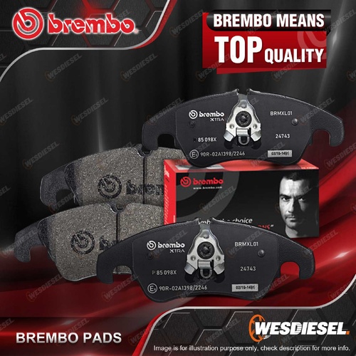 4Pcs Front Brembo Xtra Disc Brake Pads Exceeds OE P30065X Width 141mm