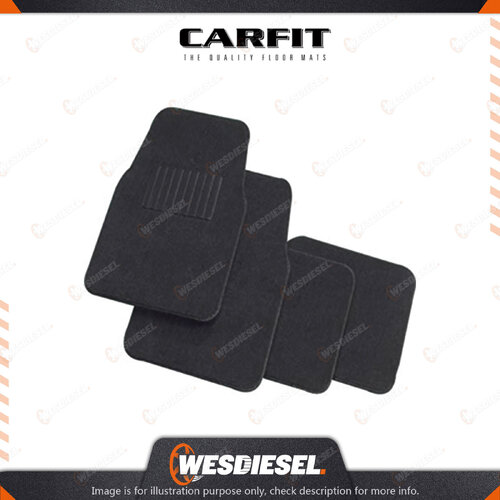 Carfit 4 Piece Set Drover Black Carpet Mats FR 60cm x 42cm / RR 33cm x 42cm