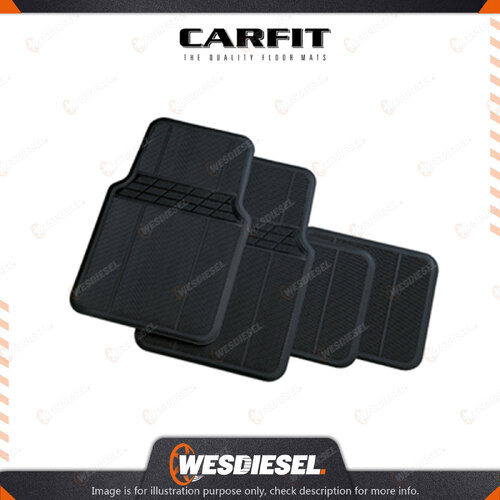 Carfit 4 Piece Set Classic Black Rubber Mats FR 65cm x 44cm / RR 35cm x 42cm