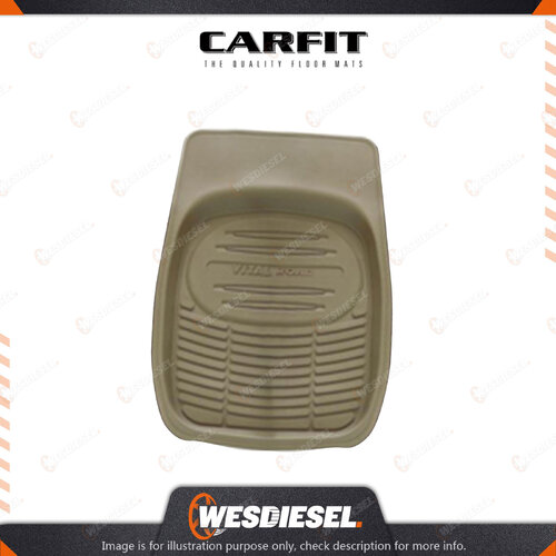 Carfit 1 Piece Mud/Snow Beige Rear Rubber Mat 49cm x 51cm Premium Quality