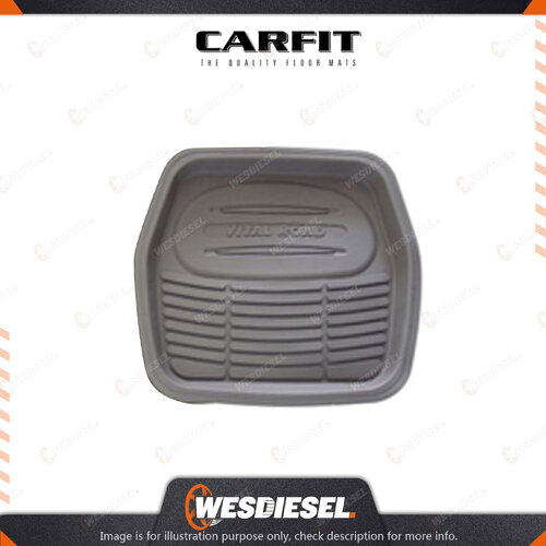 Carfit 1 Piece Mud/Snow Grey Rear Rubber Mat 49cm x 51cm Premium Quality