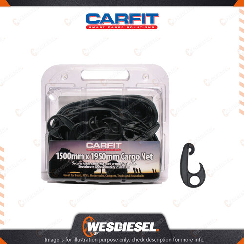 Carfit Cargo Net 1500MM X 1950MM - 18 x 20mm Diameter Plastic Hooks