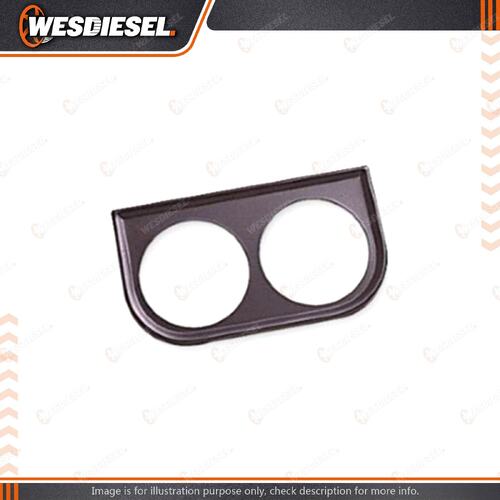 Trisco 52MM Double Gauge Panel - Black for Universal Car - 21GP102B