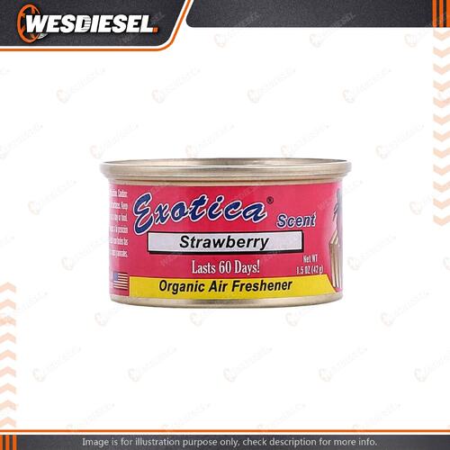 Exotica Organic Scent Strawberry Air Freshener for Universal Car - 76ESC24STR