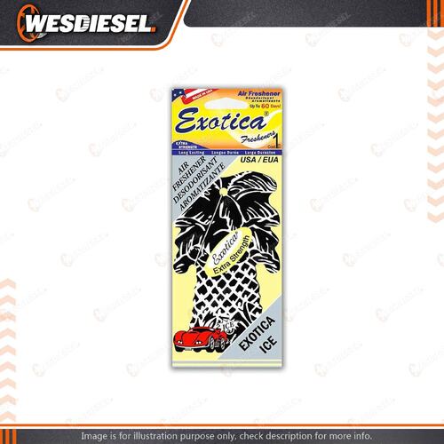 Exotica Palm Tree Ice Air Freshener for Universal Car - 76PT24C1BLA