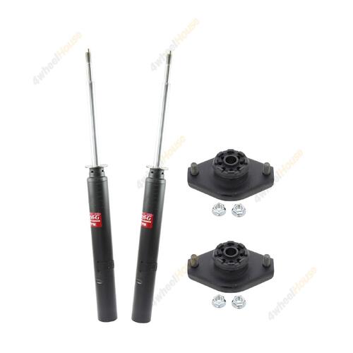 2 x KYB Shock Absorbers Strut Top Mount Kit Rear 332051 KSM5189