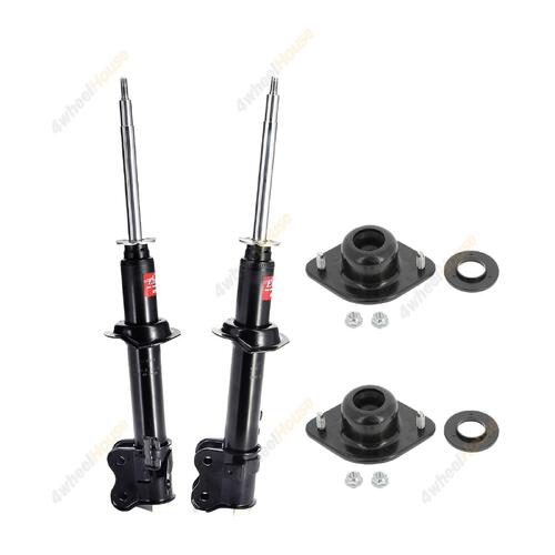 2 x KYB Shock Absorbers Strut Top Mount Kit Front 332062 332061 KSM2807