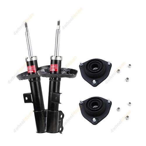 2 x KYB Shock Absorbers Strut Top Mount Kit Front 3330078 3330077 KSM7216