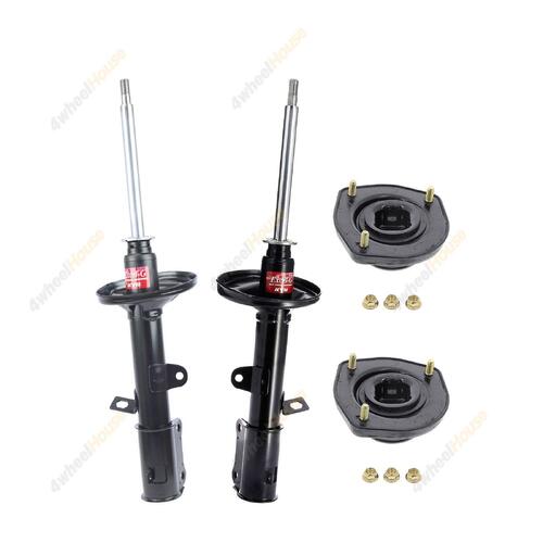 2 x KYB Shock Absorbers Strut Top Mount Kit Rear 333052 333051 KSM7600