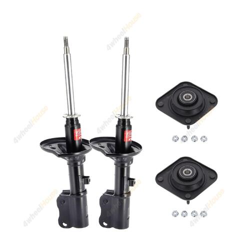 2 x KYB Shock Absorbers Strut Top Mount Kit Front 333156 KSM5060