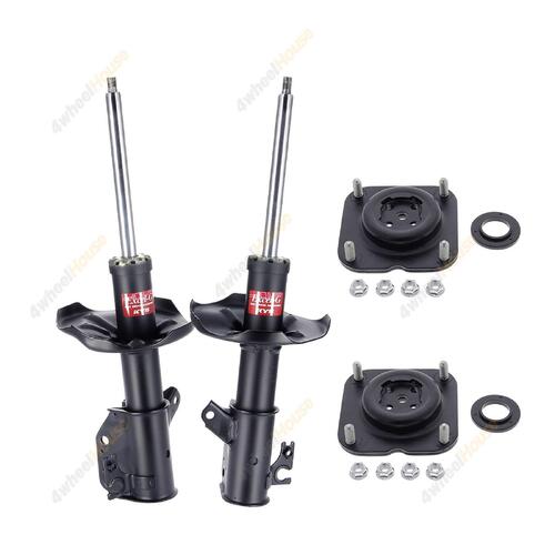2 x KYB Shock Absorbers Strut Top Mount Kit Front 333275 333274 KSM7134