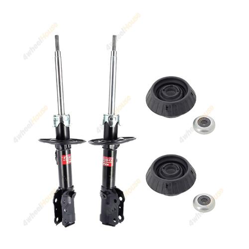 2 x KYB Shock Absorbers Strut Top Mount Kit Front 333332 333331 KSM7154