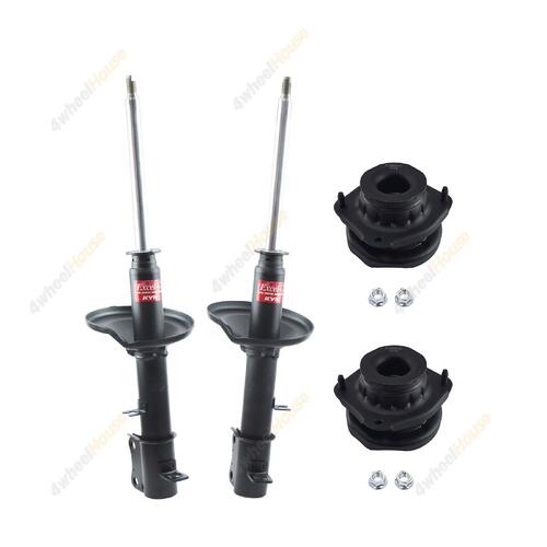 2 x KYB Shock Absorbers Strut Top Mount Kit Rear 333372 333371 KSM5232