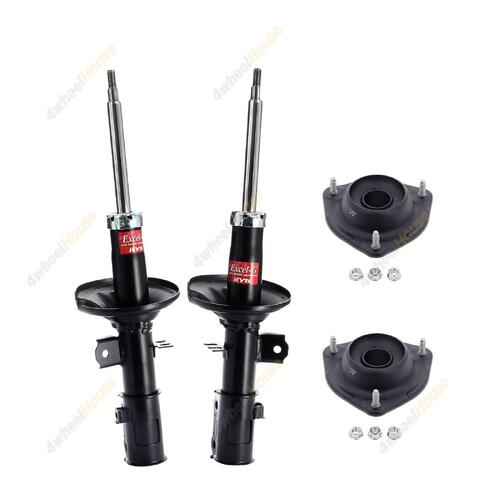2 x KYB Shock Absorbers Strut Top Mount Kit Front 333507 333506 KSM7267