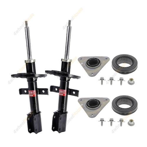 2 x KYB Shock Absorbers Strut Top Mount Kit Front 333744 KSM1554
