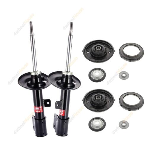 2 x KYB Shock Absorbers Strut Top Mount Kit Front 333771 333770 KSM1933