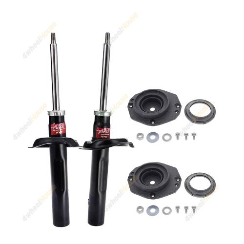 2 x KYB Shock Absorbers Strut Top Mount Kit Front 333839 333838 KSM1908