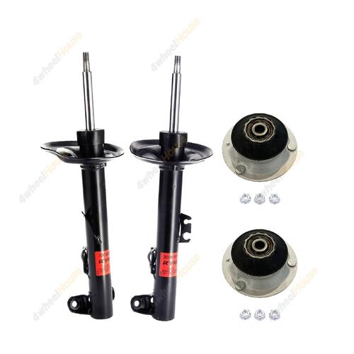 2 x KYB Shock Absorbers Strut Top Mount Kit Front 333920 333919 KSM5255