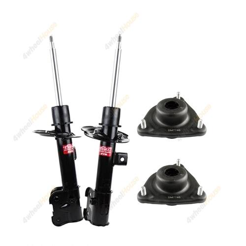 2 x KYB Shock Absorbers Strut Top Mount Kit Front 3340195 3340194 KSM7245