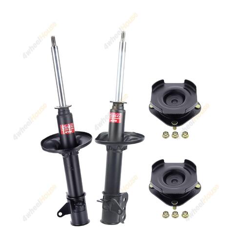 2 x KYB Shock Absorbers Strut Top Mount Kit Rear 334202 334201 KSM5093