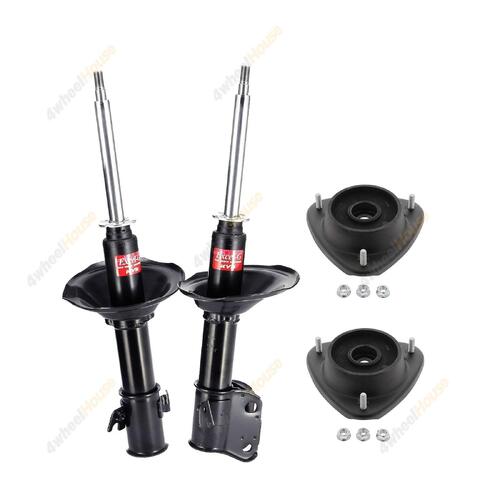 2 x KYB Shock Absorbers Strut Top Mount Kit Front 334274 334273 KSM5361