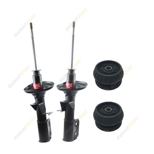 2 x KYB Shock Absorbers Strut Top Mount Kit Front 334314 334313 KSM7145