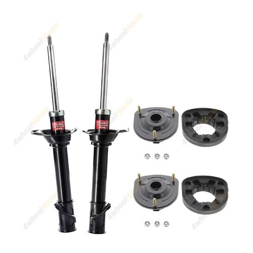 2 x KYB Shock Absorbers Strut Top Mount Kit Rear 334345 334344 KSM5422