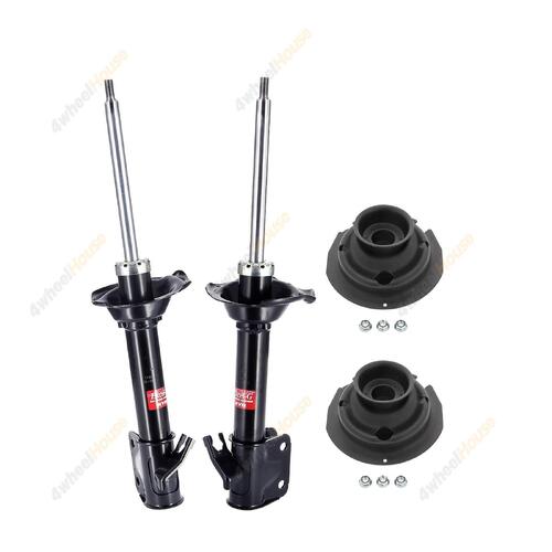 2 x KYB Shock Absorbers Strut Top Mount Kit Rear 334359 334358 KSM8101