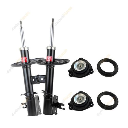 2 x KYB Shock Absorbers Strut Top Mount Kit Front 339312 339311 KSM5803