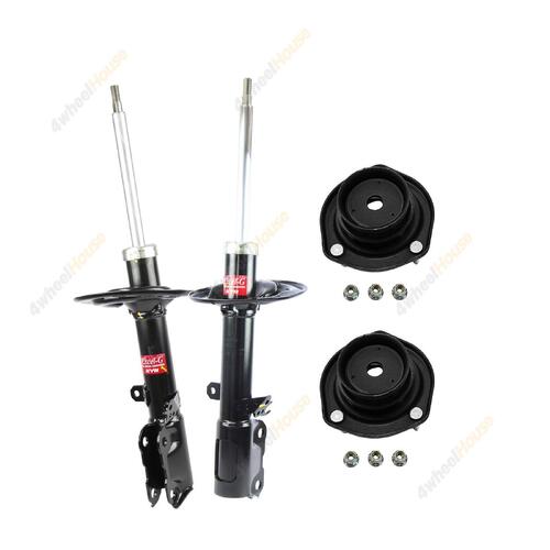 2 x KYB Shock Absorbers Strut Top Mount Kit Rear 339360 339359 KSM7608