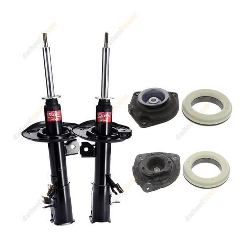 2 x KYB Shock Absorbers Strut Mount Kit Front 339197 339196 KSM7240 KSM7239