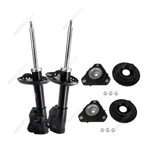 2 x KYB Shock Absorbers Strut Top Mount Kit Front 339723 339722 KSM1052
