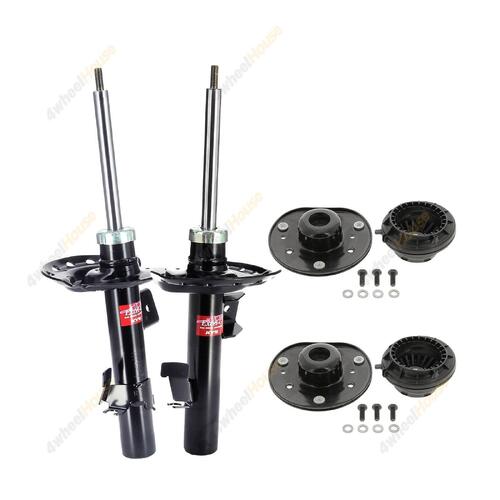 2 x KYB Shock Absorbers Strut Top Mount Kit Front 339719 339718 KSM5676