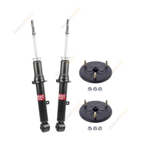 2 x KYB Shock Absorbers Strut Top Mount Kit Front 341266 KSM5205