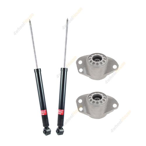 2 x KYB Shock Absorbers Strut Top Mount Kit Rear 343328 KSM9704