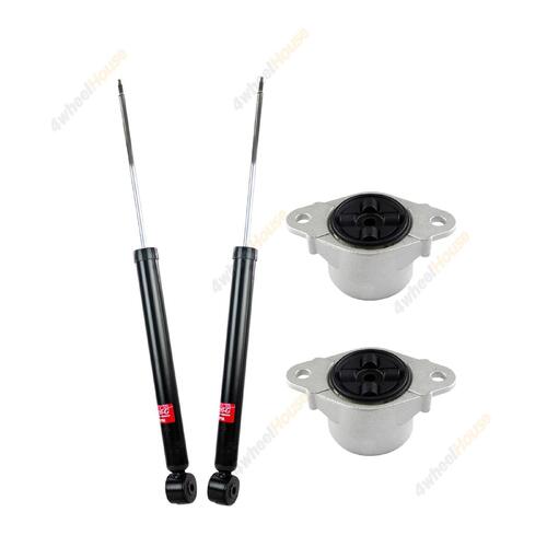 2 x KYB Shock Absorbers Strut Top Mount Kit Rear 3438002 KSM5802