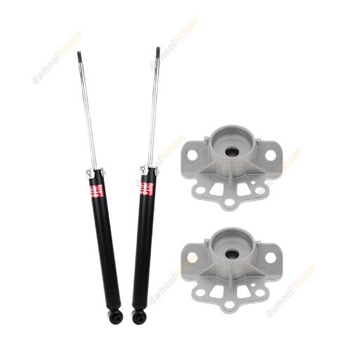 2 x KYB Shock Absorbers Strut Top Mount Kit Rear 343459 KSM9805