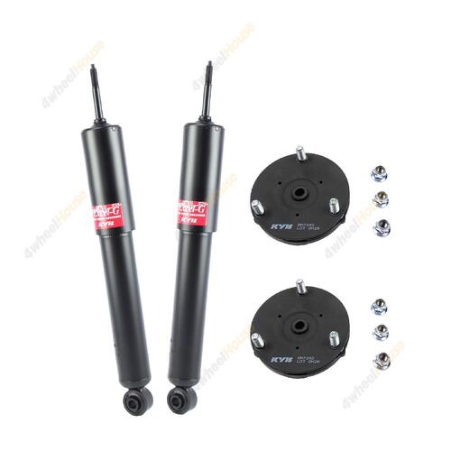 2 x KYB Shock Absorbers Strut Top Mount Kit Front 344420 KSM7242