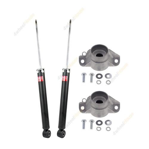 2 x KYB Shock Absorbers Strut Top Mount Kit Rear 349134 KSM5666