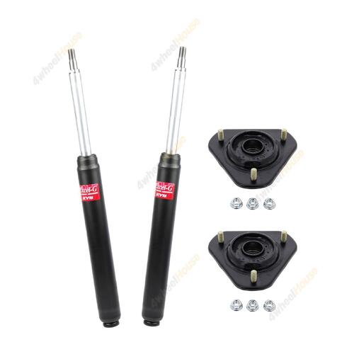 2 x KYB Shock Absorbers Strut Top Mount Kit Front 365077 KSM5086