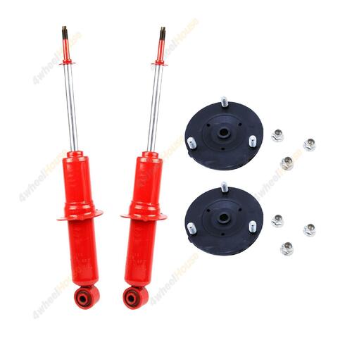 2 x KYB Shock Absorbers Strut Top Mount Kit Front 841003 KSM7212