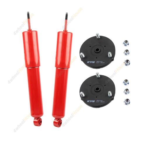 2 x KYB Shock Absorbers Strut Top Mount Kit Front 845027 KSM7242