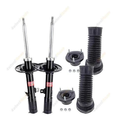 2 x KYB Shock Absorbers Strut Top Mount Kit Rear 334389 334388 KSM7605