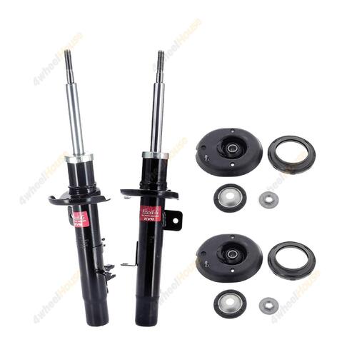 2 x KYB Shock Absorbers Strut Top Mount Kit Front 334826 334827 KSM1931