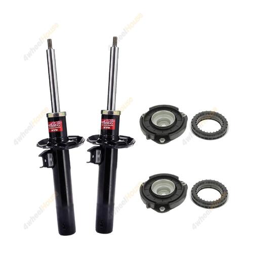 2 x KYB Shock Absorbers Strut Top Mount Kit Front 335808 KSM1714