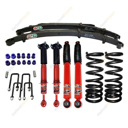 EFS 30mm Xtreme Shock Strut Coil Leaf Lift Kit for Nissan Navara D40 4WD STX 550