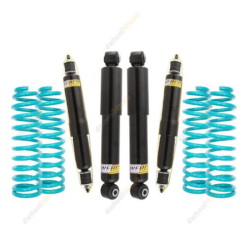 2" 50mm 4Wheelhouse Shocks Coil Lift Kit for Toyota Landcruiser 80 Series 90-91